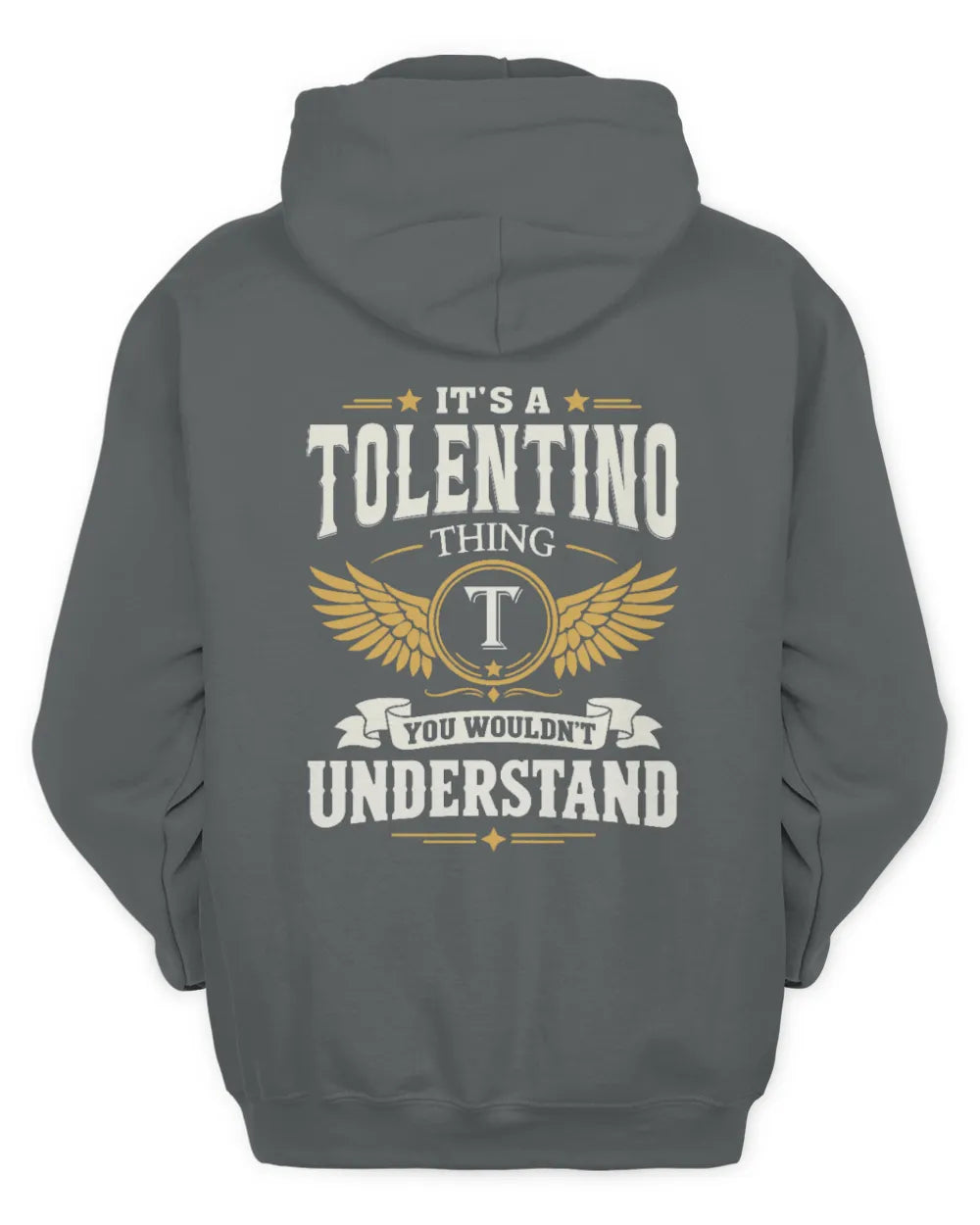 TOLENTINO KT06-M008 It’s a [NAME] Thing – You Wouldn’t Understand | Personalized Vintage T-Shirt - Unisex Hoodie - Charcoal