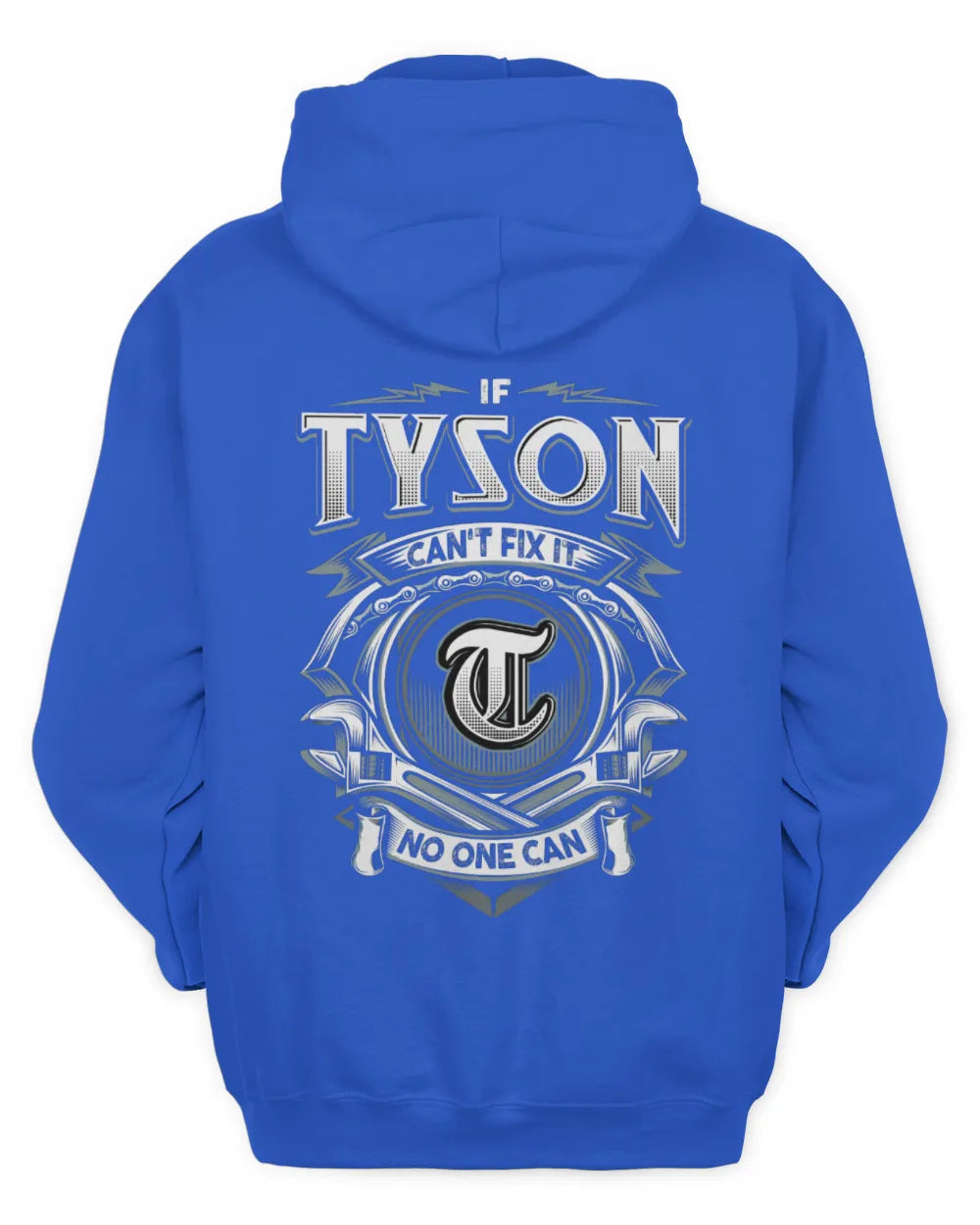 TYSON AP81-K4-626 - Personalized Ahmed Quote Apparel “If Ahmed Can't Fix It, No One Can” - Unisex Hoodie - Royal