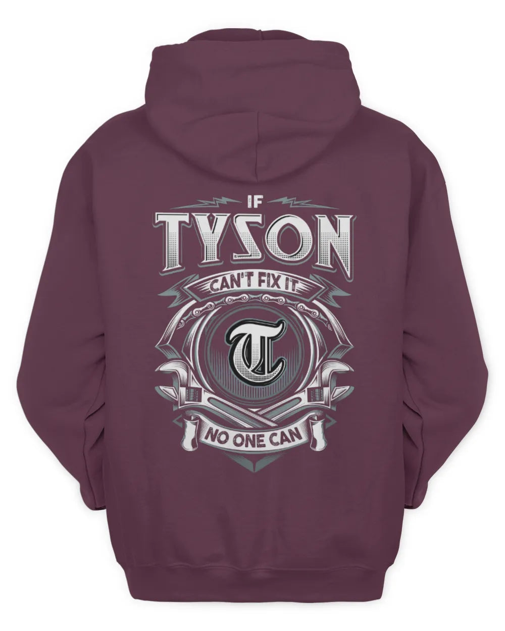 TYSON AP81-K4-626 - Personalized Ahmed Quote Apparel “If Ahmed Can't Fix It, No One Can” - Unisex Hoodie - Maroon