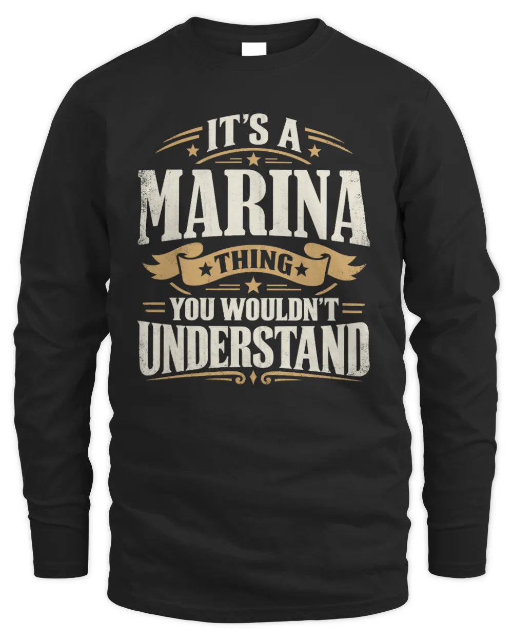 MARINA P08 TH51 - Personalized “It’s a/an [NAME] Thing – You Wouldn’t Understand” Shirt - Men's Long Sleeved T-Shirt - Black