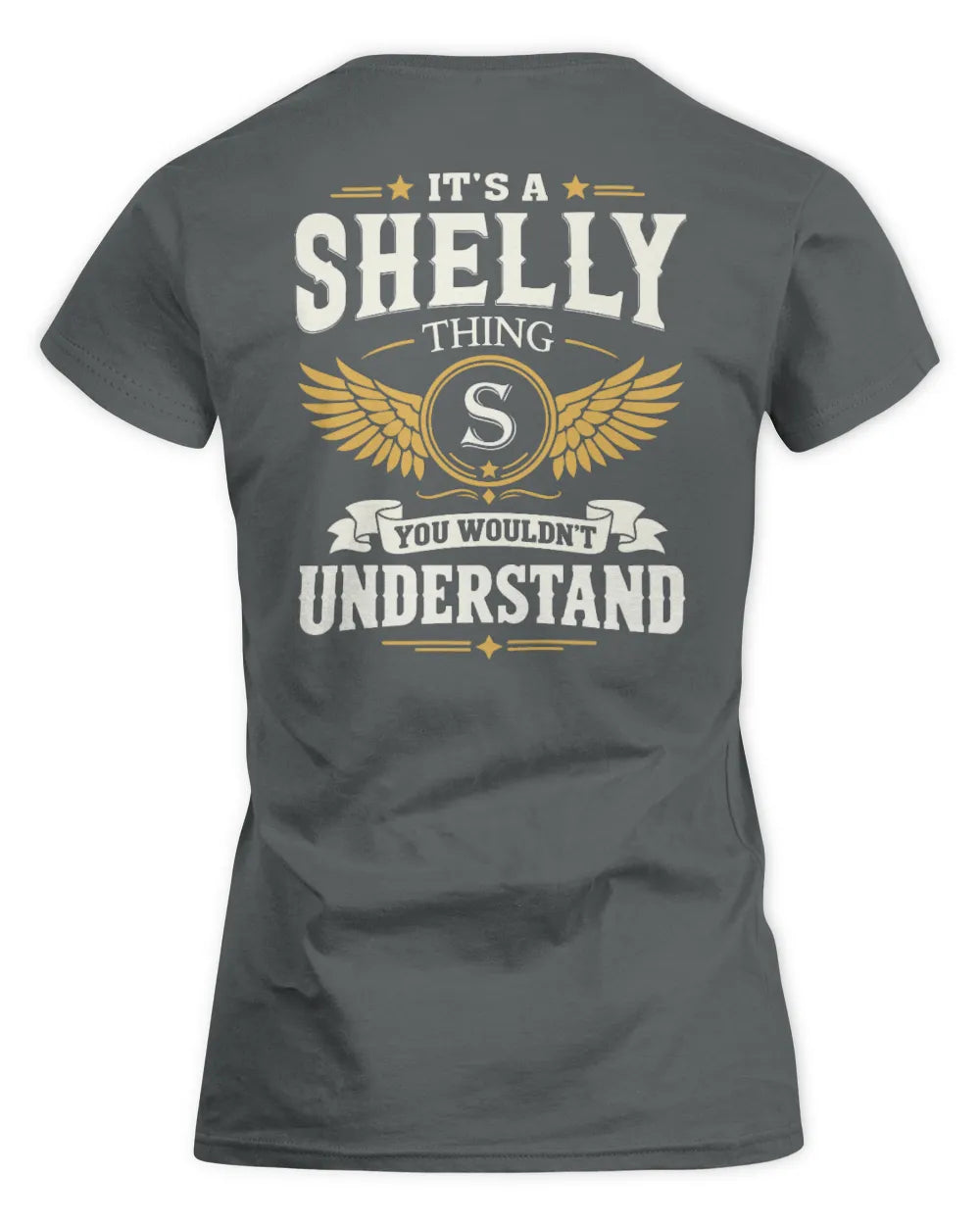 SHELLY KT06-M008 It’s a [NAME] Thing – You Wouldn’t Understand | Personalized Vintage T-Shirt - Women's Standard T-Shirt - Charcoal