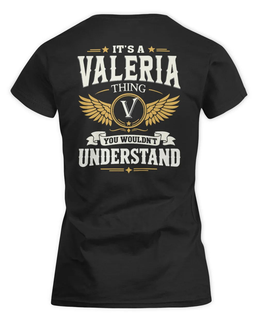 VALERIA KT06-M008 It’s a [NAME] Thing – You Wouldn’t Understand | Personalized Vintage T-Shirt - Women's Standard T-Shirt - Black