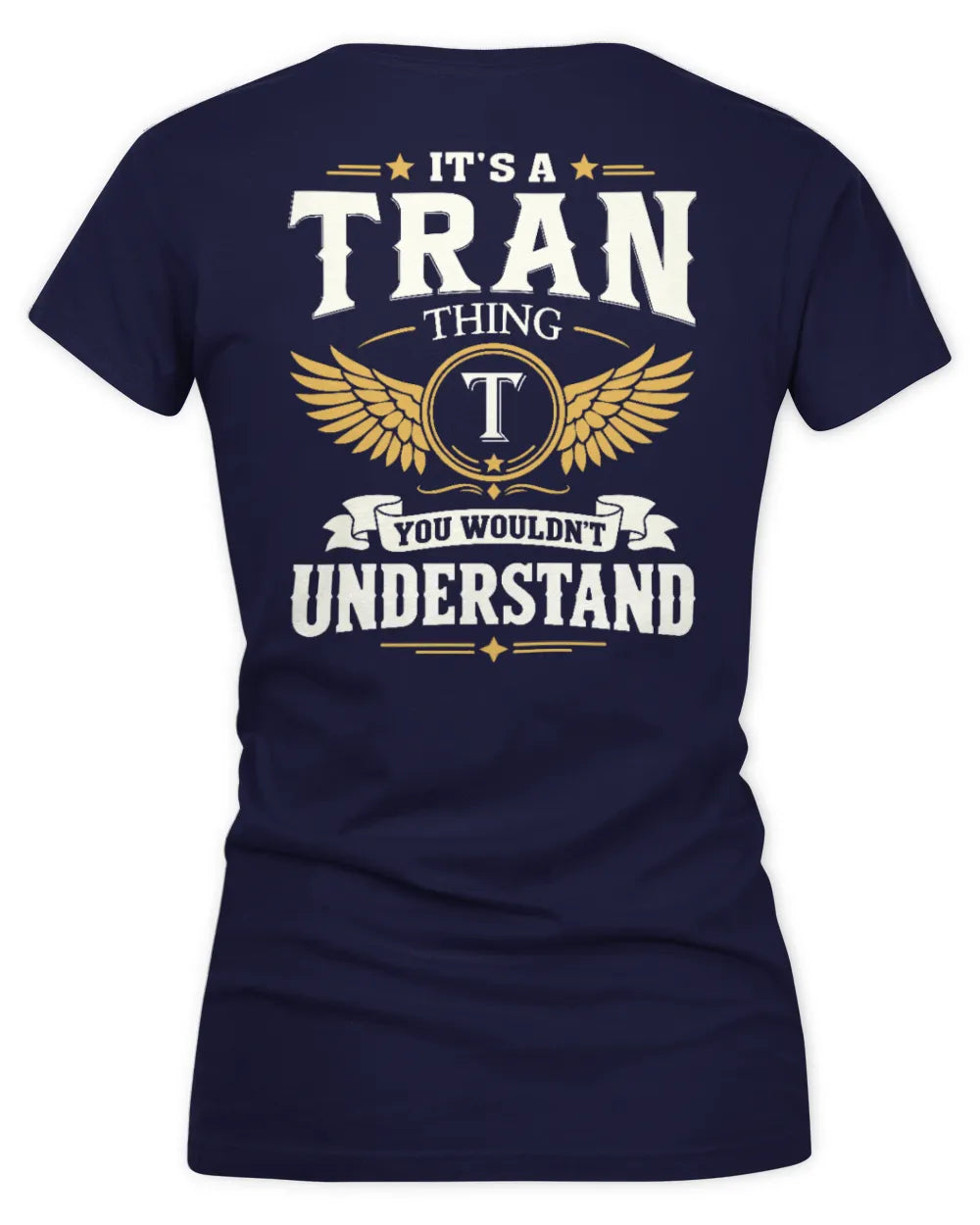TRAN KT06-M008 It’s a [NAME] Thing – You Wouldn’t Understand | Personalized Vintage T-Shirt - Women's V-Neck T-Shirt - Navy