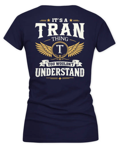 TRAN KT06-M008 It’s a [NAME] Thing – You Wouldn’t Understand | Personalized Vintage T-Shirt - Women's V-Neck T-Shirt - Navy