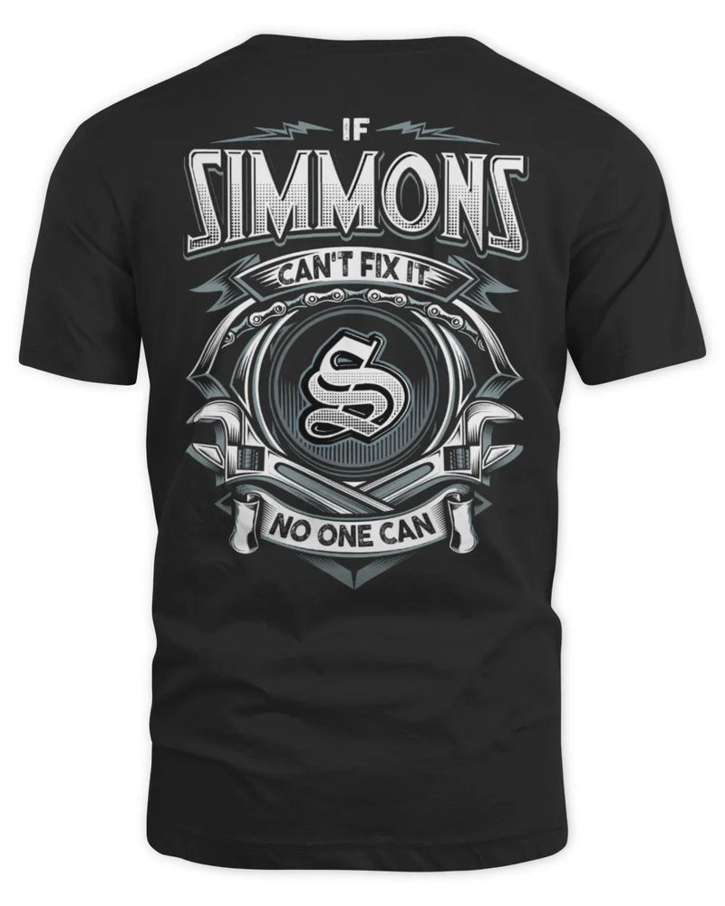 SIMMONS AP81-K4-626 - Personalized Ahmed Quote Apparel “If Ahmed Can't Fix It, No One Can” - Unisex Standard T-Shirt - Black
