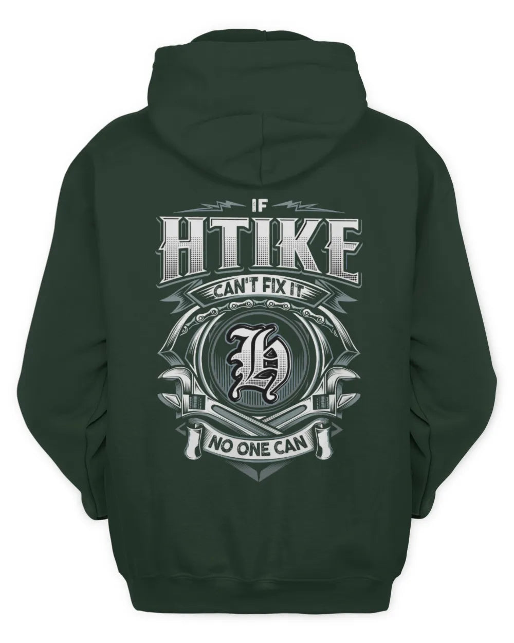 HTIKE AP81-K4-626 - Personalized Ahmed Quote Apparel “If Ahmed Can't Fix It, No One Can” - Unisex Hoodie - Forest Green
