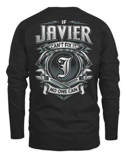 JAVIER AP81-K4-626 - Personalized Ahmed Quote Apparel “If Ahmed Can't Fix It, No One Can” - Men's Long Sleeved T-Shirt - Black