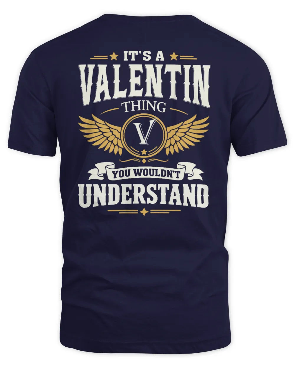 VALENTIN KT06-M008 It’s a [NAME] Thing – You Wouldn’t Understand | Personalized Vintage T-Shirt - Unisex Standard T-Shirt - Navy