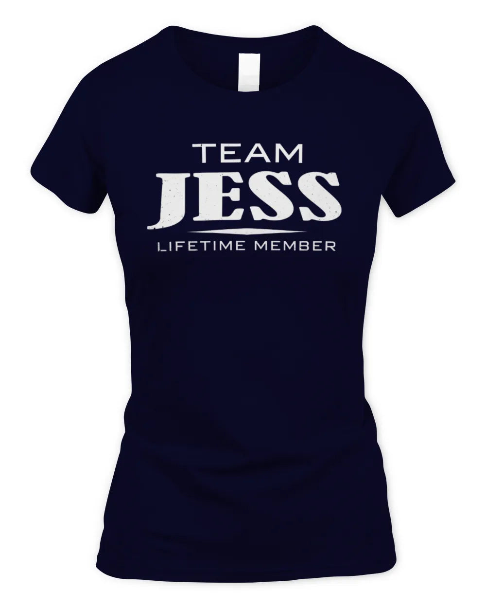 JESS BL62-K4-128 - Personalized “Team NAME Lifetime Member” - Women's Standard T-Shirt - Navy