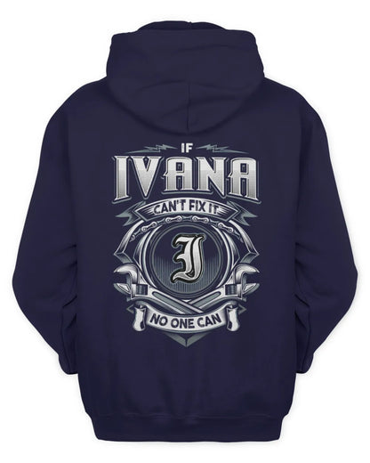 IVANA AP81-K4-626 - Personalized Ahmed Quote Apparel “If Ahmed Can't Fix It, No One Can” - Unisex Hoodie - Navy
