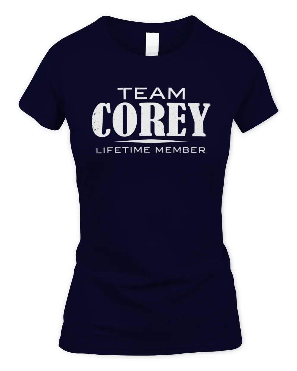 COREY BL62-K4-128 - Personalized “Team NAME Lifetime Member” - Women's Standard T-Shirt - Navy