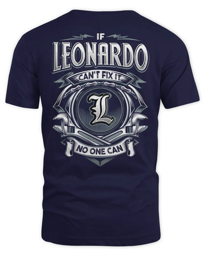 LEONARDO AP81-K4-626 - Personalized Ahmed Quote Apparel “If Ahmed Can't Fix It, No One Can” - Unisex Standard T-Shirt - Navy