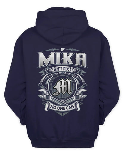 MIKA AP81-K4-626 - Personalized Ahmed Quote Apparel “If Ahmed Can't Fix It, No One Can” - Unisex Hoodie - Navy