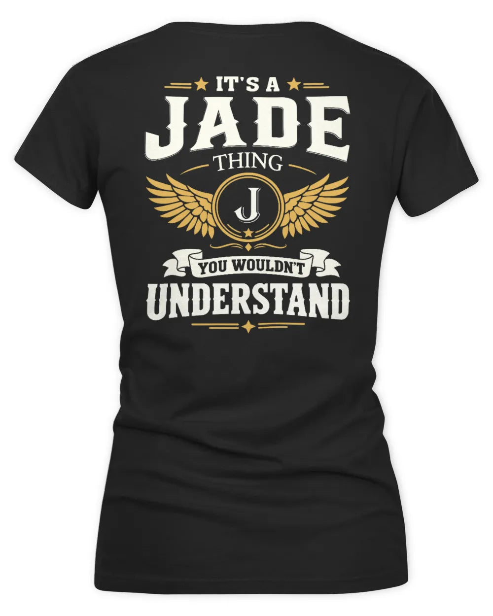 JADE KT06-M008 It’s a [NAME] Thing – You Wouldn’t Understand | Personalized Vintage T-Shirt - Women's V-Neck T-Shirt - Black