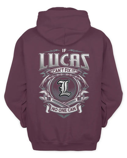 LUCAS AP81-K4-626 - Personalized Ahmed Quote Apparel “If Ahmed Can't Fix It, No One Can” - Unisex Hoodie - Maroon