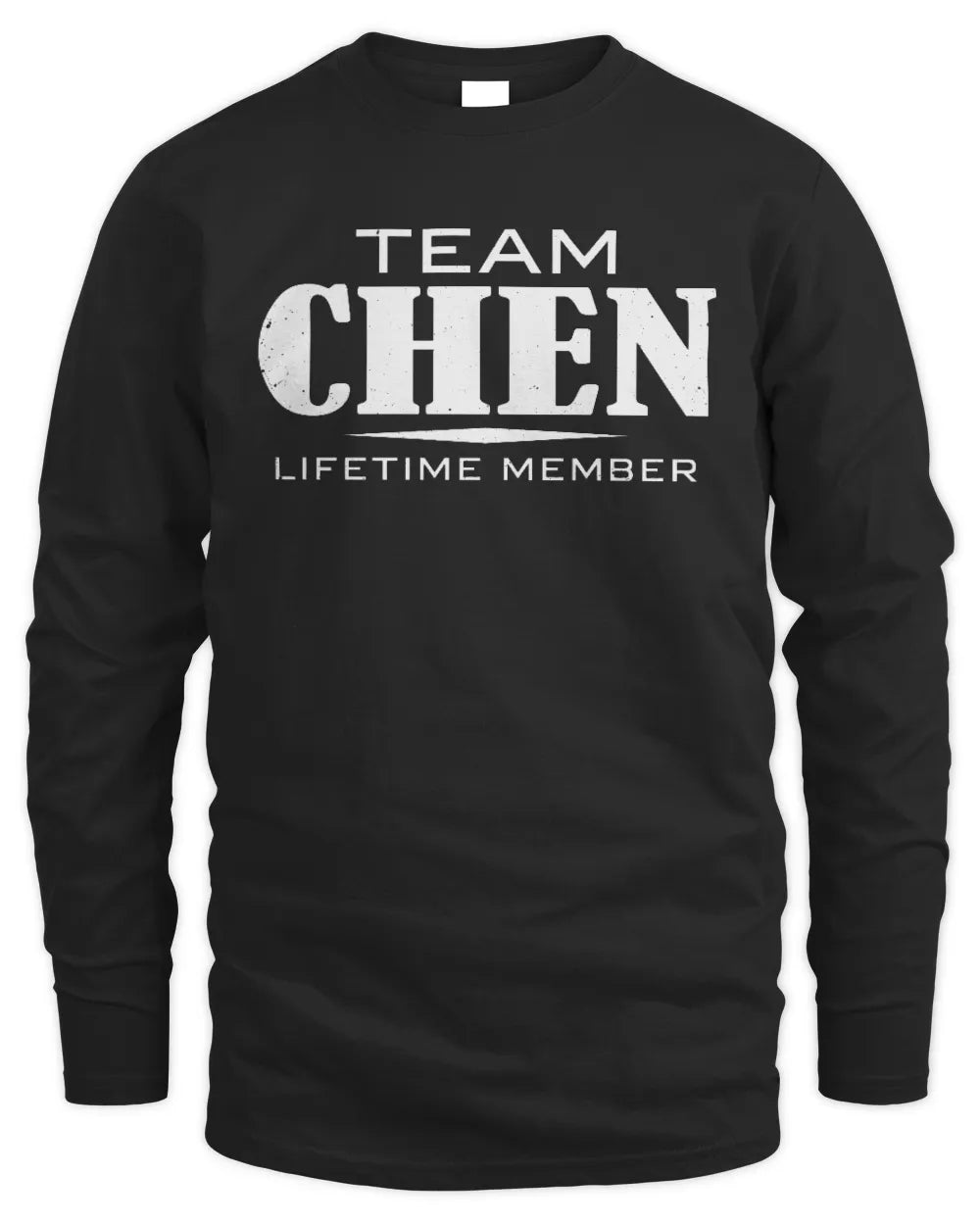 CHEN BL62-K4-128 - Personalized “Team AARON Lifetime Member” - Men's Long Sleeved T-Shirt - Black