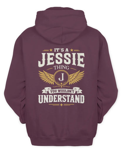JESSIE KT06-M008 It’s a [NAME] Thing – You Wouldn’t Understand | Personalized Vintage T-Shirt - Unisex Hoodie - Maroon