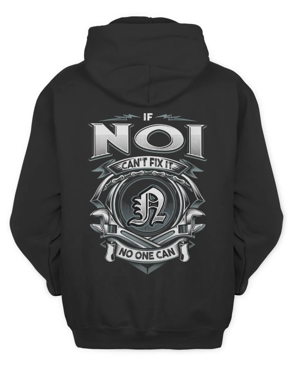NOI AP81-K4-626 - Personalized Ahmed Quote Apparel “If Ahmed Can't Fix It, No One Can” - Unisex Hoodie - Black