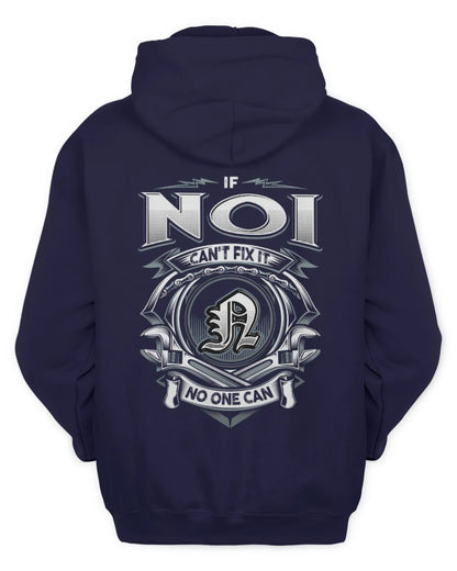 NOI AP81-K4-626 - Personalized Ahmed Quote Apparel “If Ahmed Can't Fix It, No One Can” - Unisex Hoodie - Navy