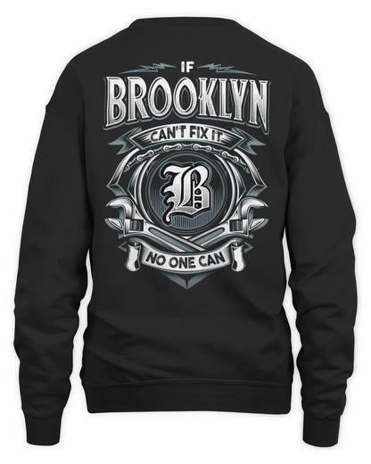 BROOKLYN AP81-K4-626 - Personalized Ahmed Quote Apparel “If Ahmed Can't Fix It, No One Can” - Unisex Sweatshirt - Black