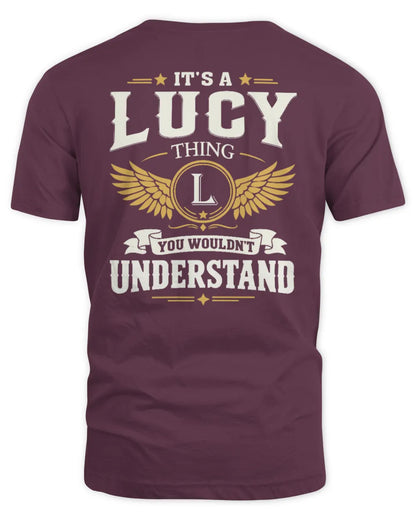 LUCY KT06-M008 It’s a [NAME] Thing – You Wouldn’t Understand | Personalized Vintage T-Shirt - Unisex Standard T-Shirt - Maroon