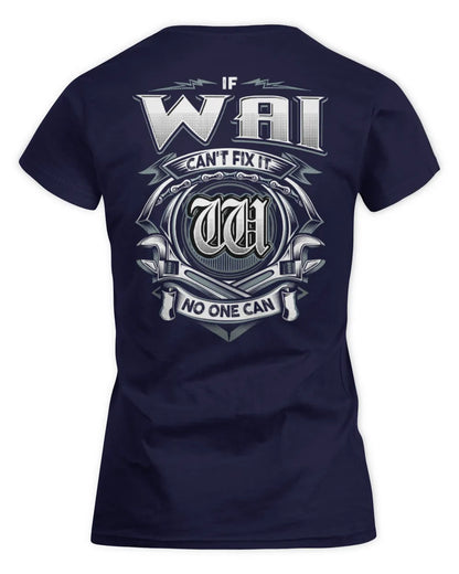 WAI AP81-K4-626 - Personalized Ahmed Quote Apparel “If Ahmed Can't Fix It, No One Can” - Women's Standard T-Shirt - Navy
