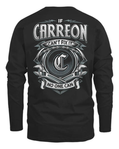 CARREON AP81-K4-626 - Personalized Ahmed Quote Apparel “If Ahmed Can't Fix It, No One Can” - Men's Long Sleeved T-Shirt - Black