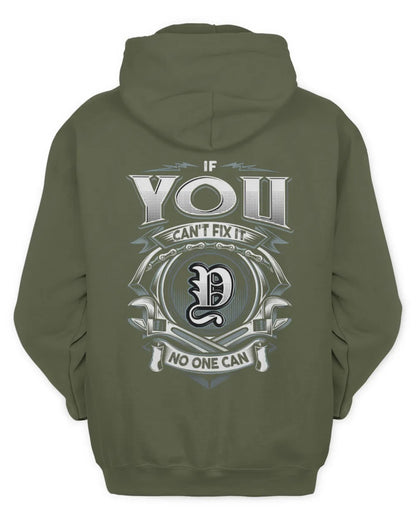 YOU AP81-K4-626 - Personalized Ahmed Quote Apparel “If Ahmed Can't Fix It, No One Can” - Unisex Hoodie - Military Green