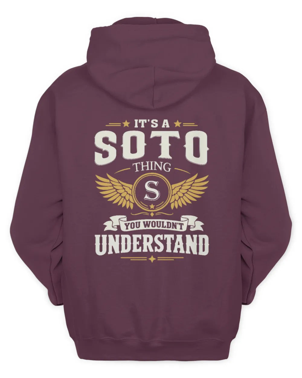 SOTO KT06-M008 It’s a [NAME] Thing – You Wouldn’t Understand | Personalized Vintage T-Shirt - Unisex Hoodie - Maroon