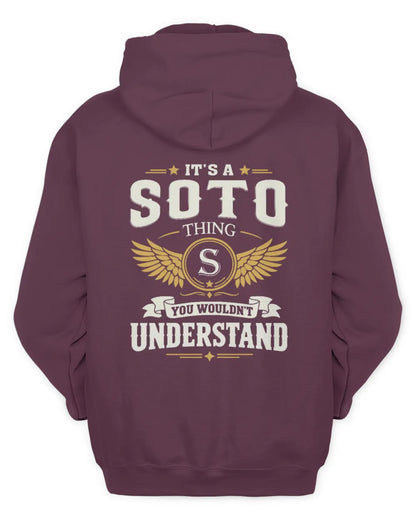 SOTO KT06-M008 It’s a [NAME] Thing – You Wouldn’t Understand | Personalized Vintage T-Shirt - Unisex Hoodie - Maroon