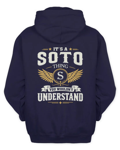 SOTO KT06-M008 It’s a [NAME] Thing – You Wouldn’t Understand | Personalized Vintage T-Shirt - Unisex Hoodie - Navy
