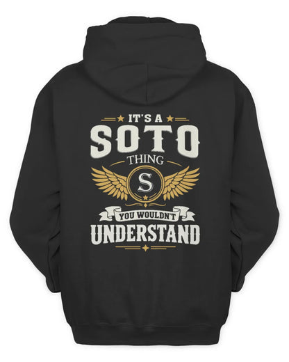 SOTO KT06-M008 It’s a [NAME] Thing – You Wouldn’t Understand | Personalized Vintage T-Shirt - Unisex Hoodie - Black
