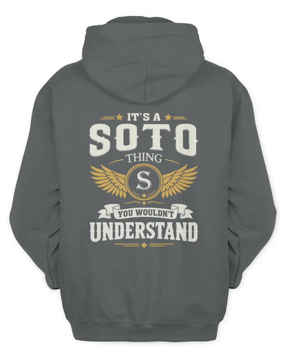 SOTO KT06-M008 It’s a [NAME] Thing – You Wouldn’t Understand | Personalized Vintage T-Shirt - Unisex Hoodie - Charcoal