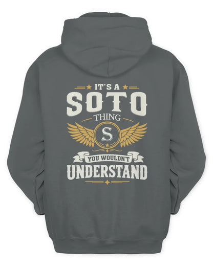 SOTO KT06-M008 It’s a [NAME] Thing – You Wouldn’t Understand | Personalized Vintage T-Shirt - Unisex Hoodie - Charcoal
