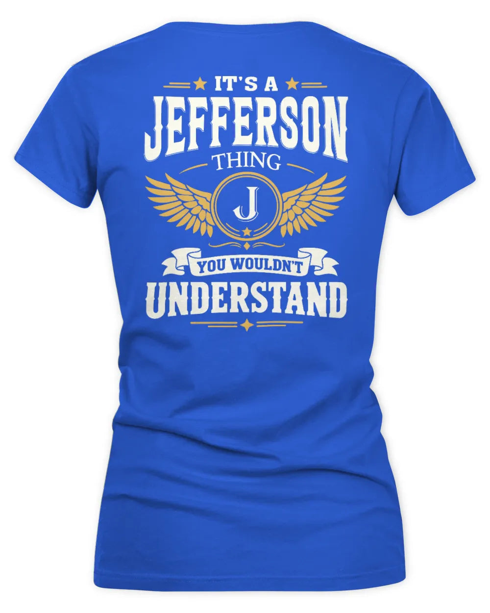 JEFFERSON KT06-M008 It’s a [NAME] Thing – You Wouldn’t Understand | Personalized Vintage T-Shirt - Women's V-Neck T-Shirt - Royal