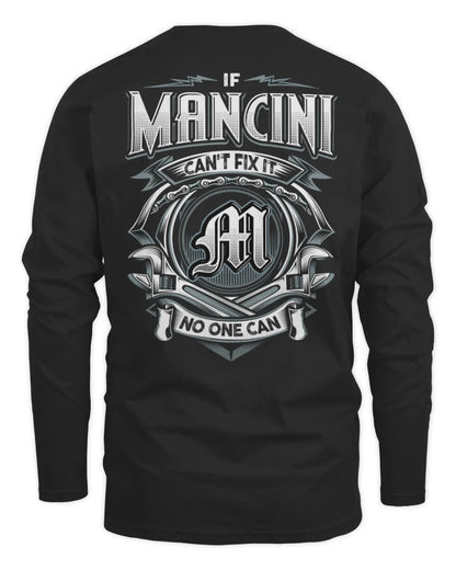 MANCINI AP81-K4-626 - Personalized Ahmed Quote Apparel “If Ahmed Can't Fix It, No One Can” - Men's Long Sleeved T-Shirt - Black
