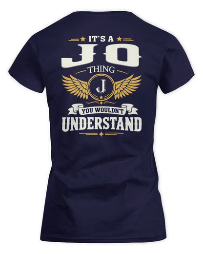 JO KT06-M008 It’s a [NAME] Thing – You Wouldn’t Understand | Personalized Vintage T-Shirt - Women's Standard T-Shirt - Navy