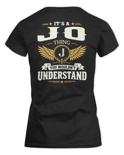 JO KT06-M008 It’s a [NAME] Thing – You Wouldn’t Understand | Personalized Vintage T-Shirt - Women's Standard T-Shirt - Black