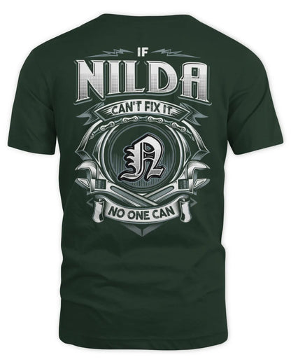 NILDA AP81-K4-626 - Personalized Ahmed Quote Apparel “If Ahmed Can't Fix It, No One Can” - Unisex Standard T-Shirt - Forest Green