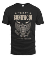 BONIFACIO TP06-K82 – Personalized Classic Style Apparel “Team NAME Lifetime Member” - Unisex Standard T-Shirt - Black