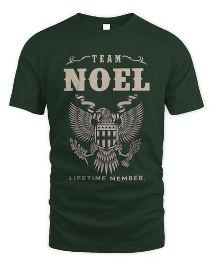 NOEL TP06-K82 – Personalized Classic Style Apparel “Team NAME Lifetime Member” - Unisex Standard T-Shirt - Forest Green