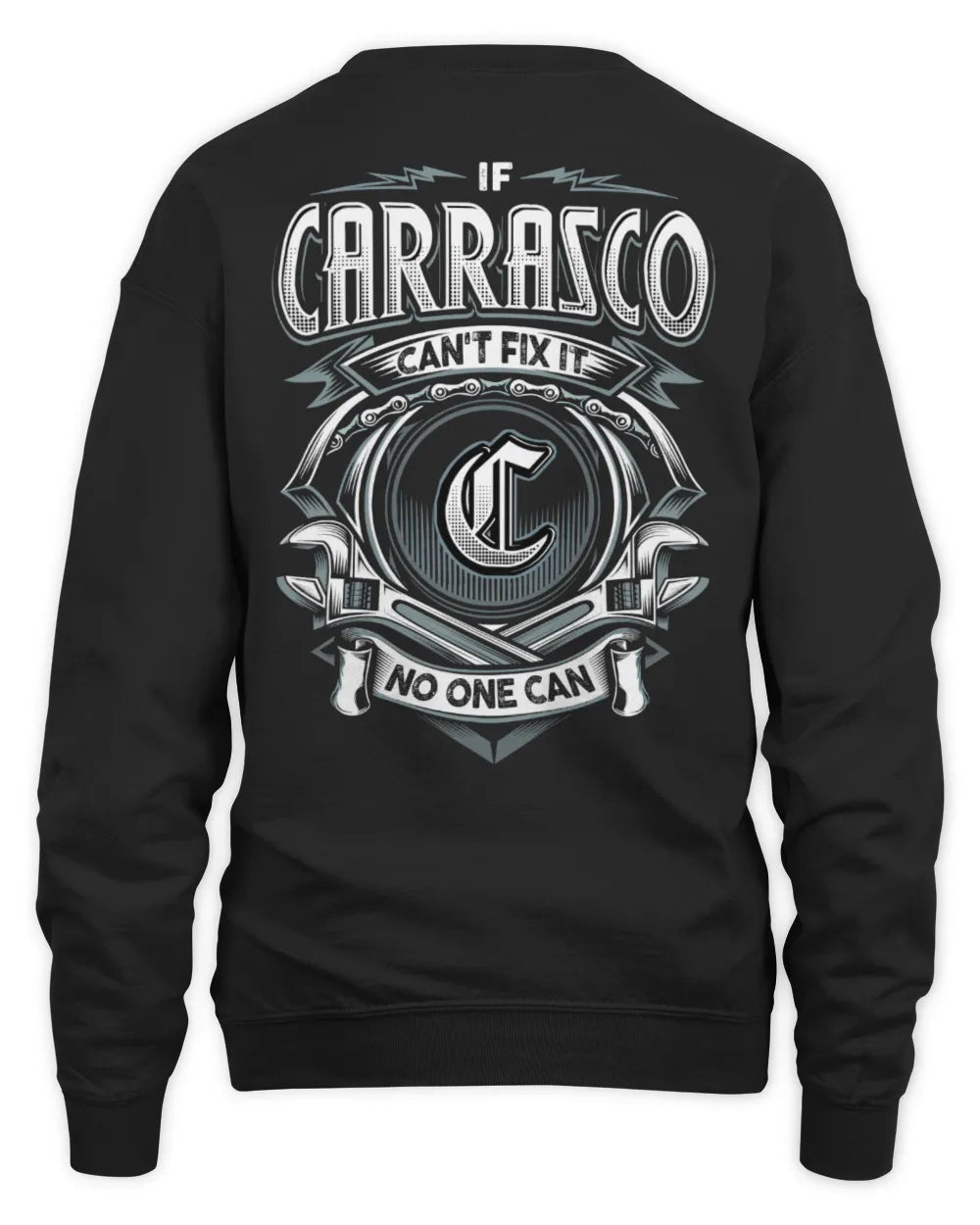 CARRASCO AP81-K4-626 - Personalized Ahmed Quote Apparel “If Ahmed Can't Fix It, No One Can” - Unisex Sweatshirt - Black