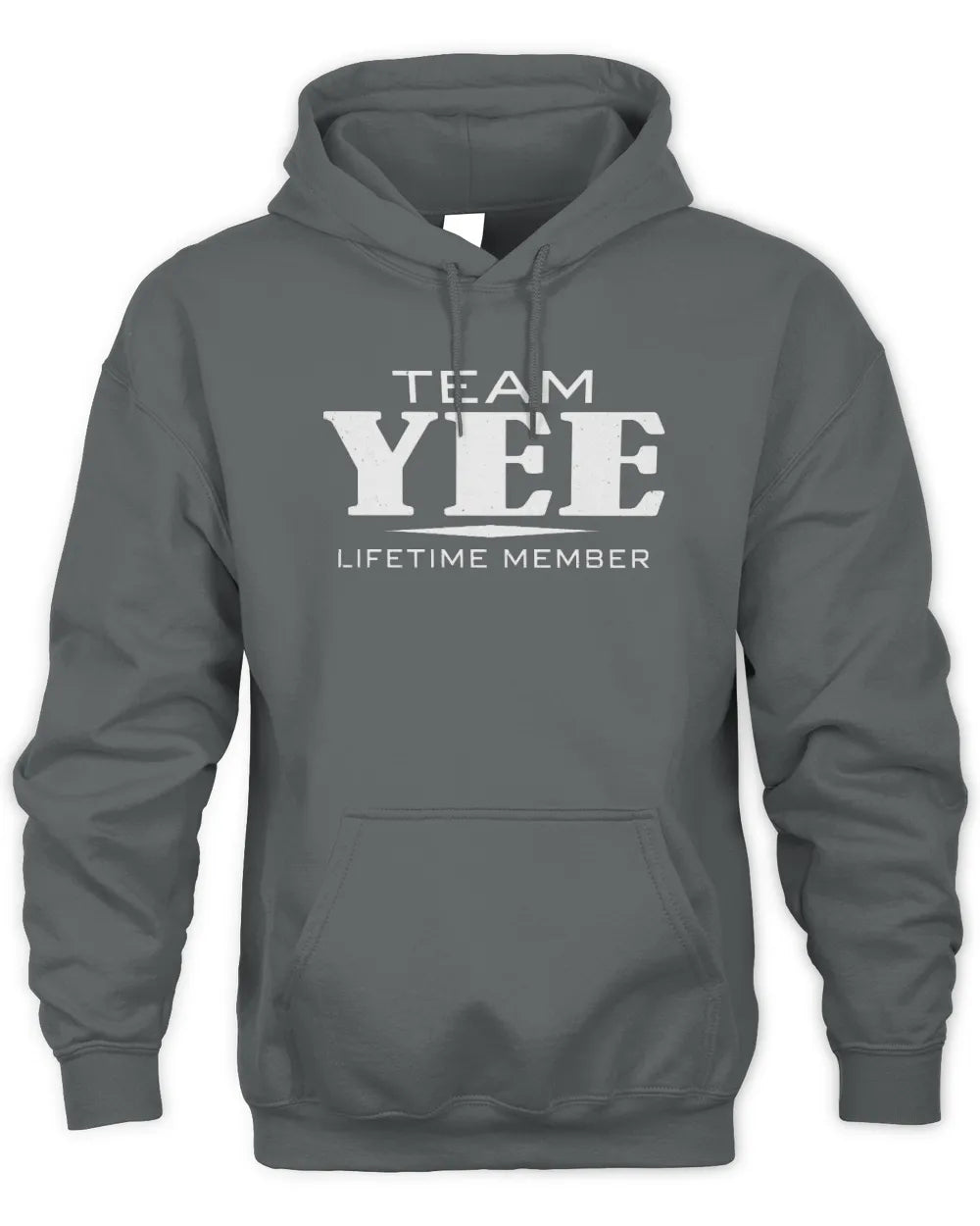 YEE BL62-K4-128 - Personalized “Team NAME Lifetime Member” - Unisex Hoodie - Charcoal