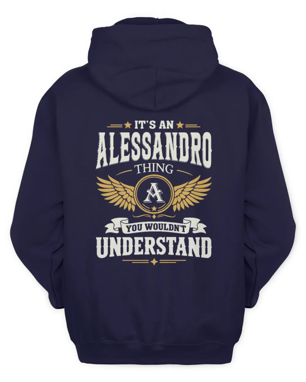ALESSANDRO KT06-M008 It’s a [NAME] Thing – You Wouldn’t Understand | Personalized Vintage T-Shirt - Unisex Hoodie - Navy