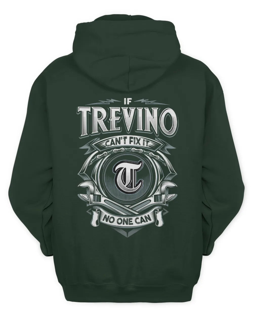 TREVINO AP81-K4-626 - Personalized Ahmed Quote Apparel “If Ahmed Can't Fix It, No One Can” - Unisex Hoodie - Forest Green