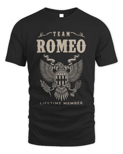 ROMEO TP06-K82 – Personalized Classic Style Apparel “Team NAME Lifetime Member”