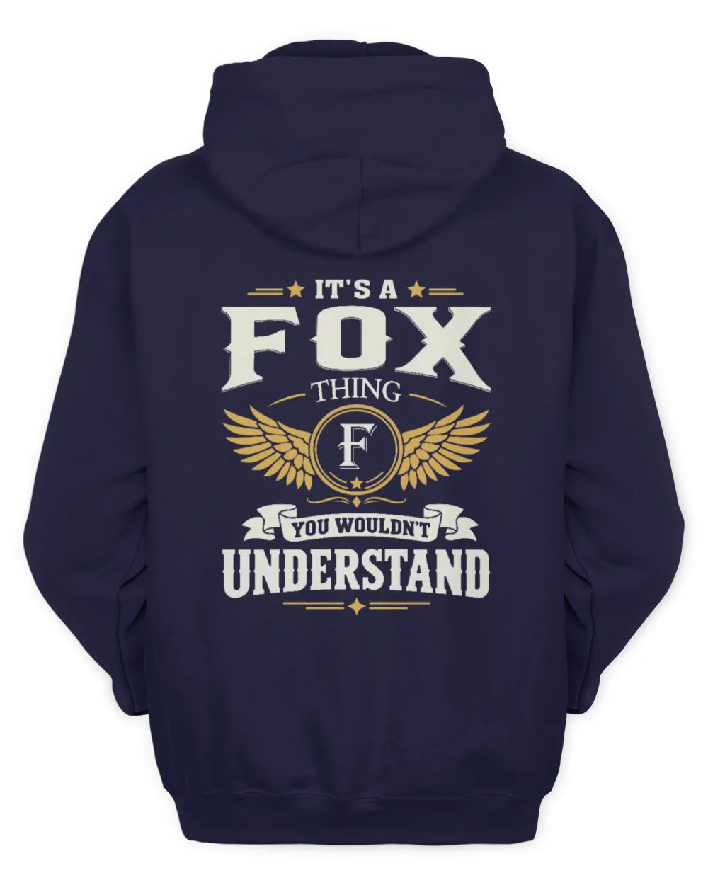 FOX KT06-M008 It’s a [NAME] Thing – You Wouldn’t Understand | Personalized Vintage T-Shirt - Unisex Hoodie - Navy