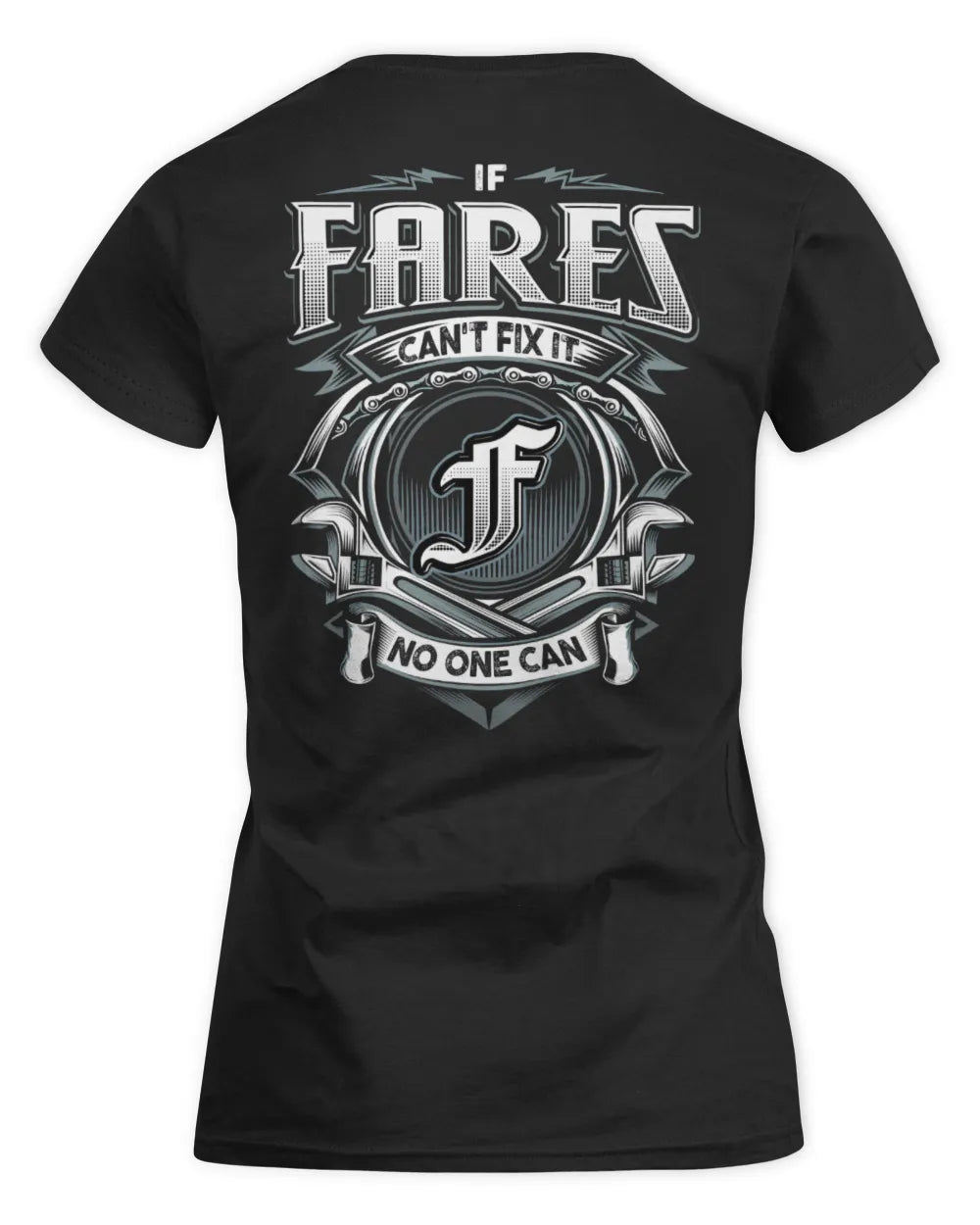 FARES AP81-K4-626 - Personalized Ahmed Quote Apparel “If Ahmed Can't Fix It, No One Can” - Women's Standard T-Shirt - Black