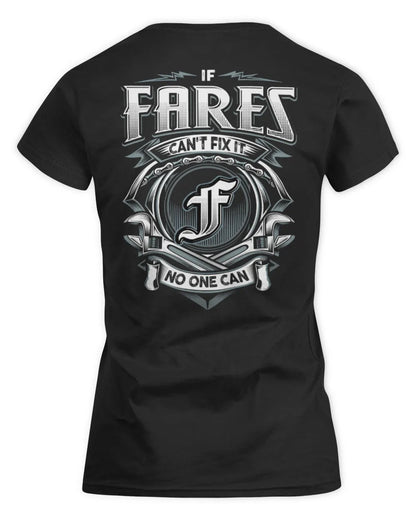 FARES AP81-K4-626 - Personalized Ahmed Quote Apparel “If Ahmed Can't Fix It, No One Can” - Women's Standard T-Shirt - Black