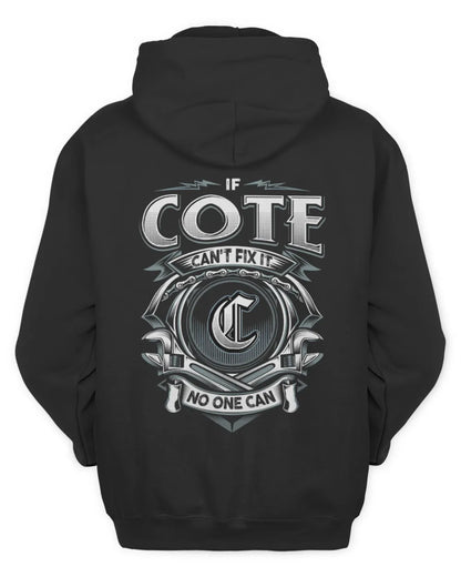 COTE AP81-K4-626 - Personalized Ahmed Quote Apparel “If Ahmed Can't Fix It, No One Can” - Unisex Hoodie - Black